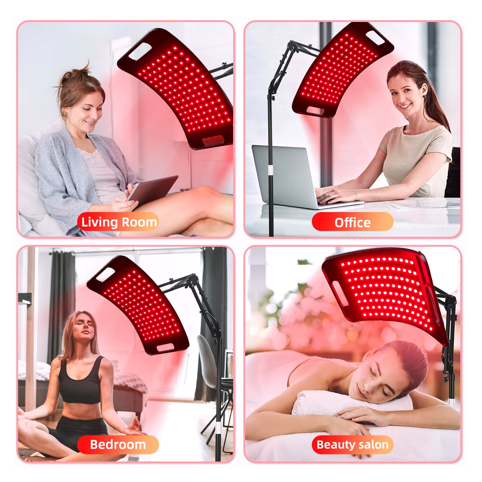 Rotlicht-Therapiepanel mit Standfuß für Knie 2
