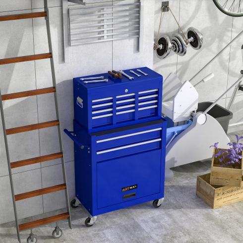 Rollbare Werkzeugbox mit Schubladen 4