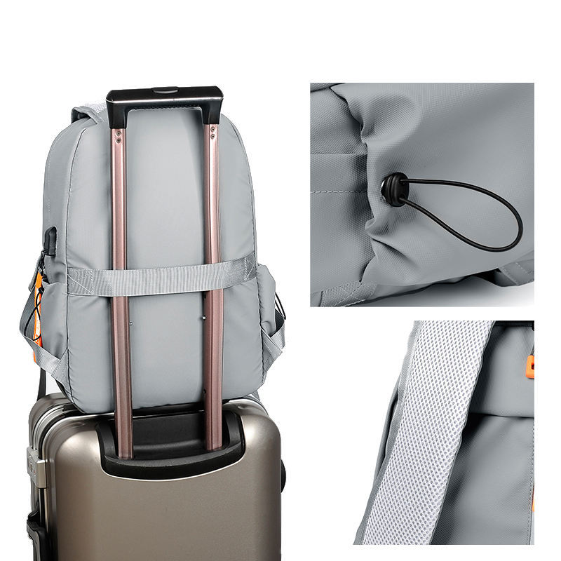 Wasserdichter Oxford Laptop Rucksack mit USB 4