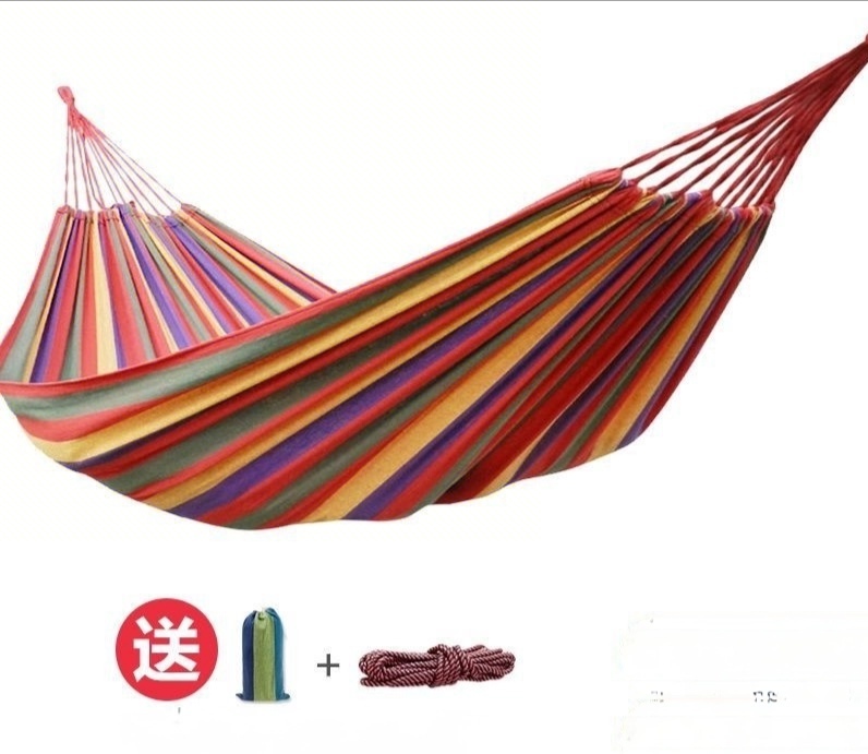 Faltbare Camping-Hängematte aus Strickstoff 2