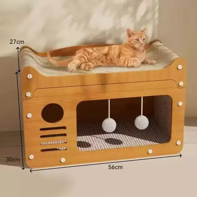 Katzen-Kratzhaus aus Pappe 2