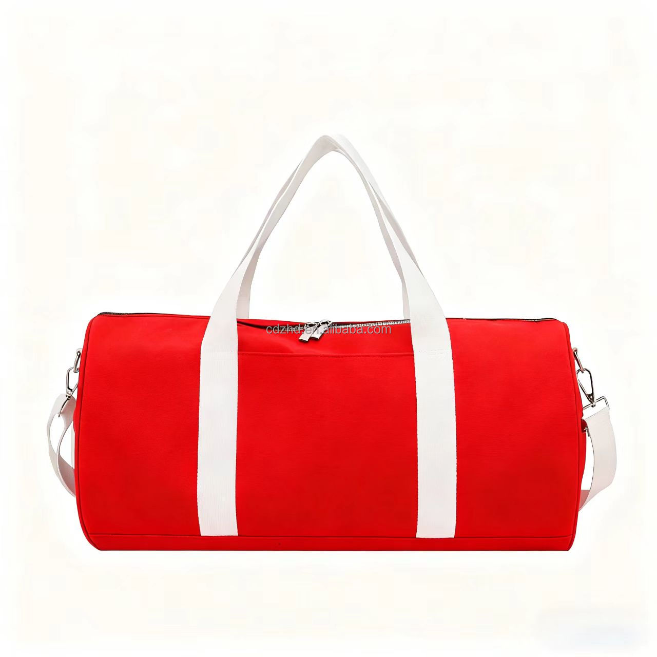 Robuste blaue Canvas-Wochenendtasche groß 3