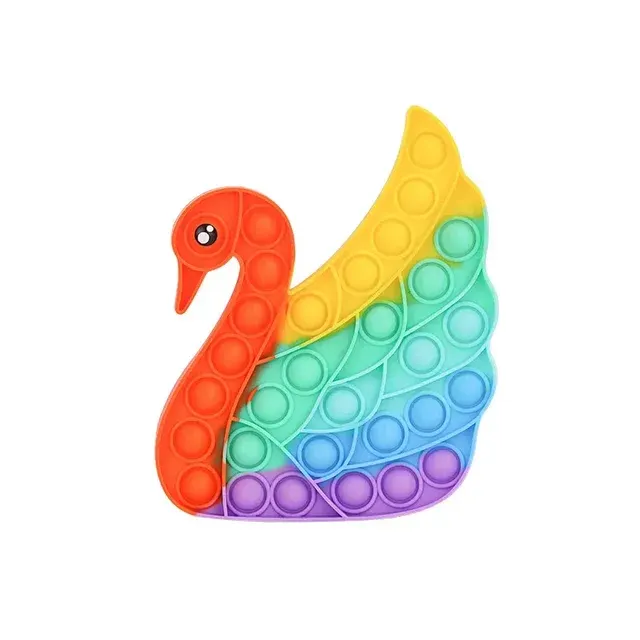 Regenbogen Push-Bubble Fidget-Spielzeug 4
