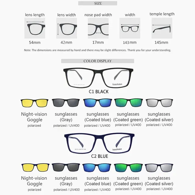 Magnet-Clip-on Sonnenbrille 3