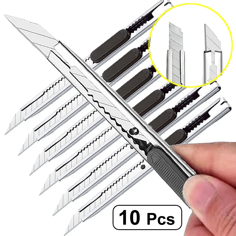 Edelstahl-Universalmesser-Set mit Papierschneider 3