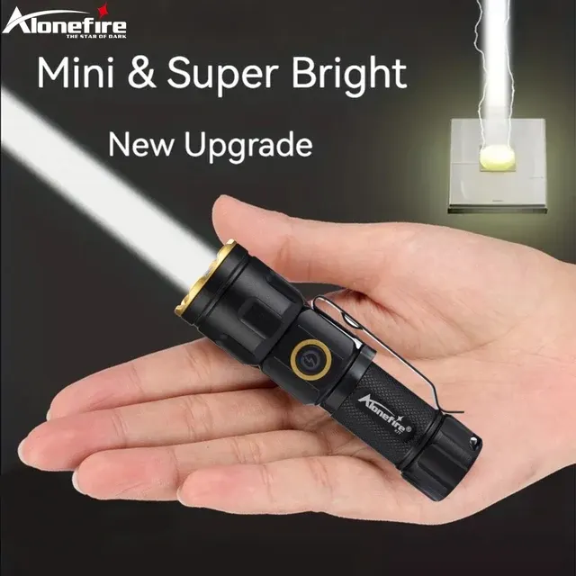 Mini-Taschenlampe mit Zoom und Magnet 2
