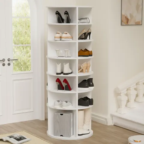 Drehbares Schuhregal
