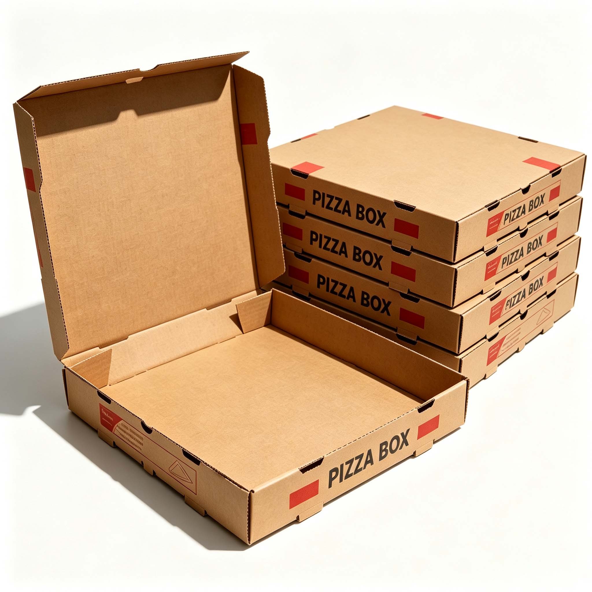 Biologisch abbaubare Wellpappe Pizzakarton 33x33 cm
