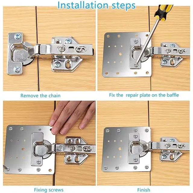 Scharnier-Reparaturplatten für Küchenschränke 3