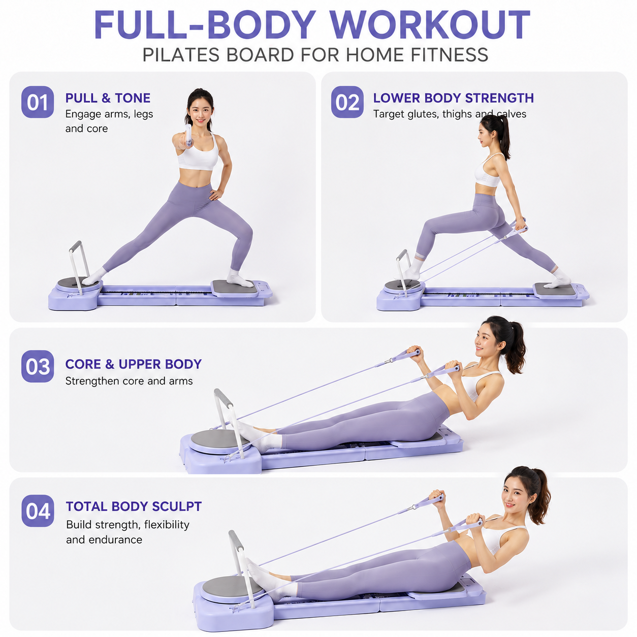 Klappbarer Pilates-Reformer 4