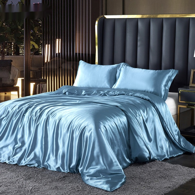 Satin-Bettwäsche-Set aus Seide, 4-teilig