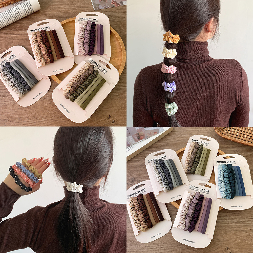 Nahtlose Satin-Haarbänder, 6er-Set 2