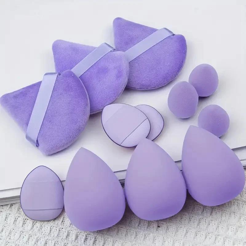 12-teiliges Make-up-Schwamm-Set in Lila 3