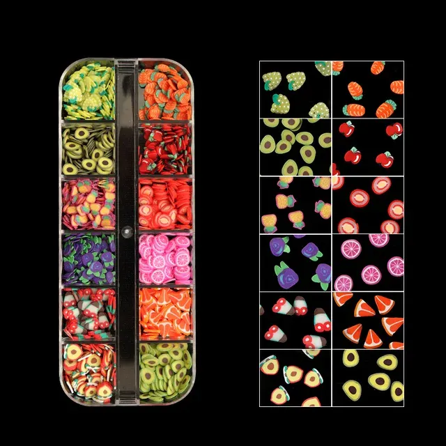 Nageldeko Polymer-Clay-Flocken 4
