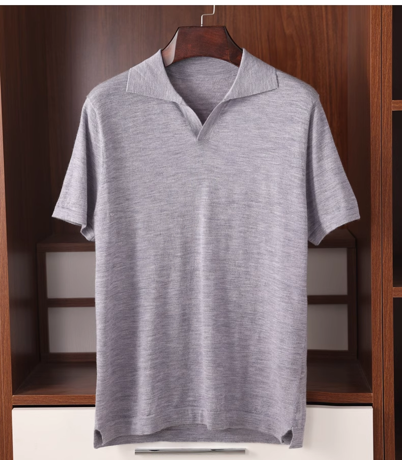 Leichtes Kaschmir-Strickpolo für Herren 3