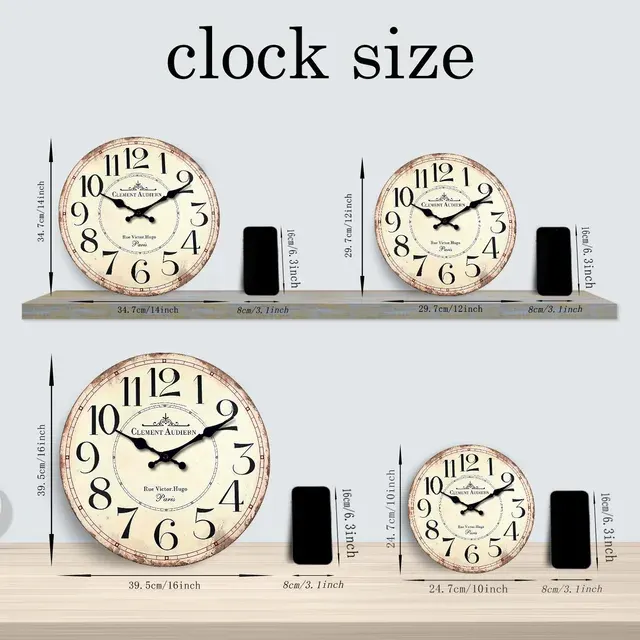 Holz-Wanduhr 3