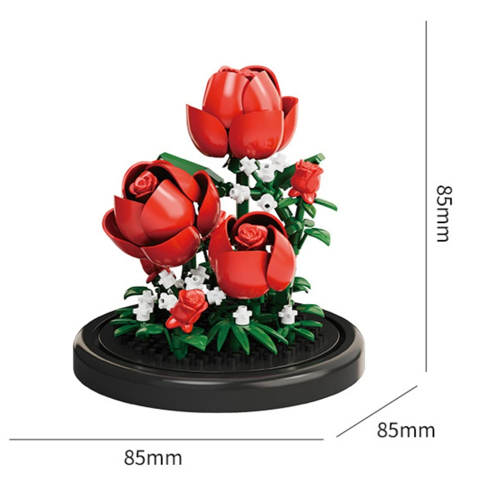Mikro-Bausteine Blumen-Modellbausatz für Kinder 4