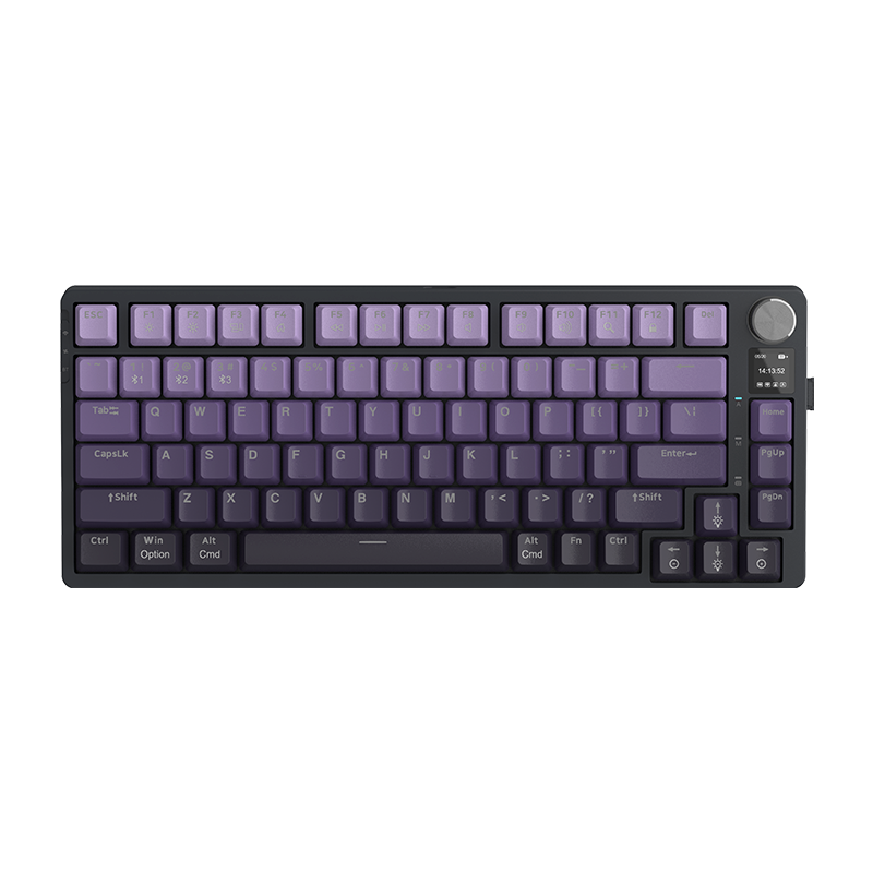 Mechanische RGB Gaming Tastatur mit Drehregler-Display