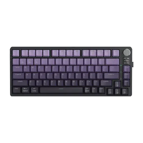 Mechanische RGB Gaming Tastatur mit Drehregler-Display