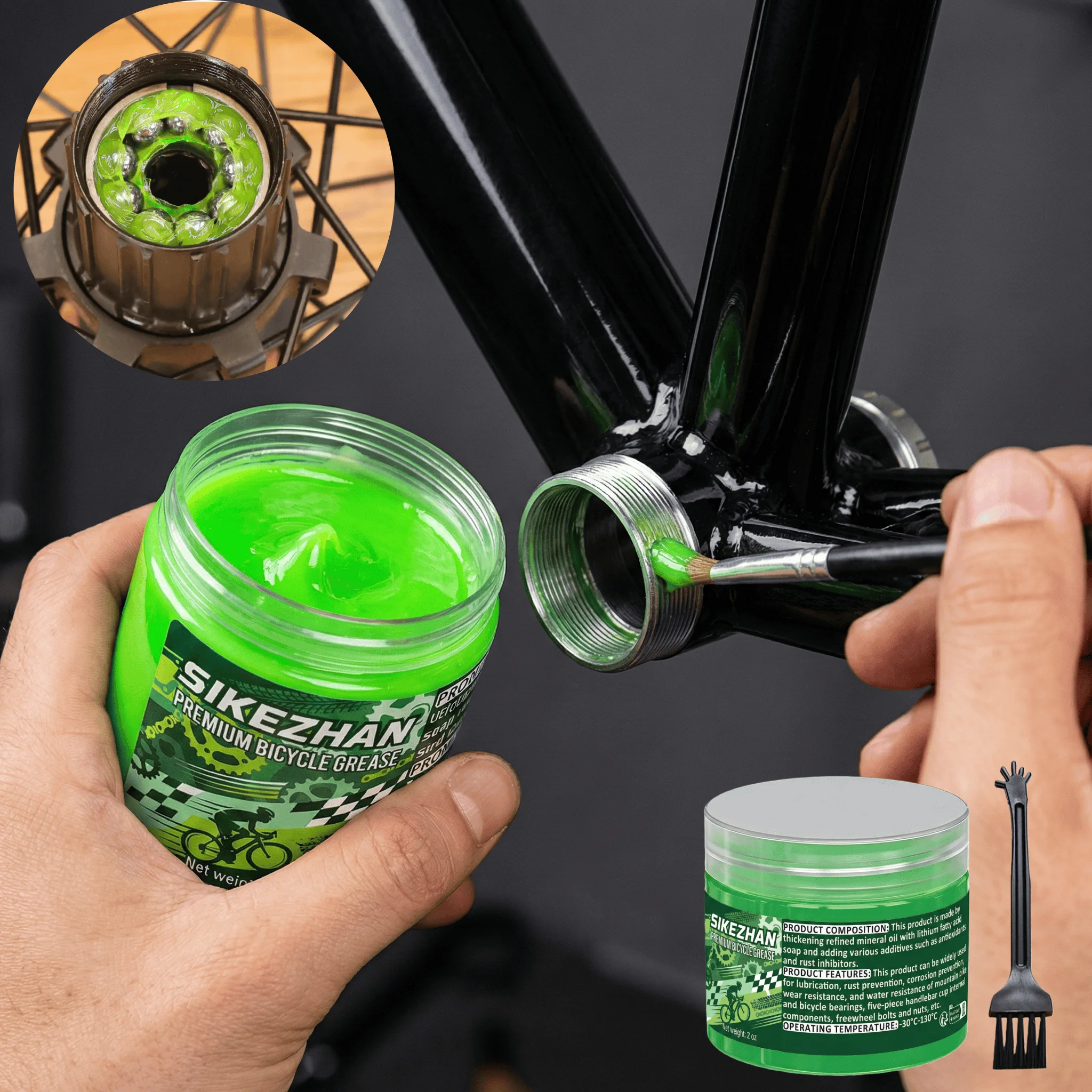 Wasserfestes Synthetik-Fahrradfett für Lager