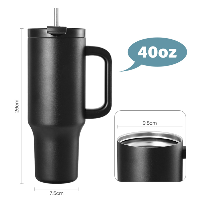 Edelstahl-Thermobecher 1,2 Liter mit Strohhalm 3