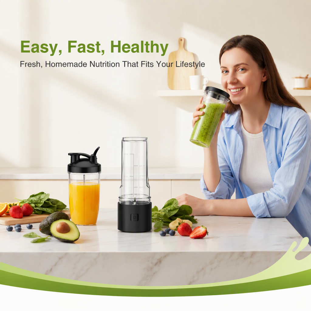 Kabelloser Smoothie-Mixer 650ml mit USB-C 3