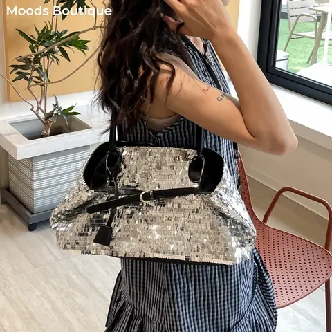 Pailletten-Handtasche