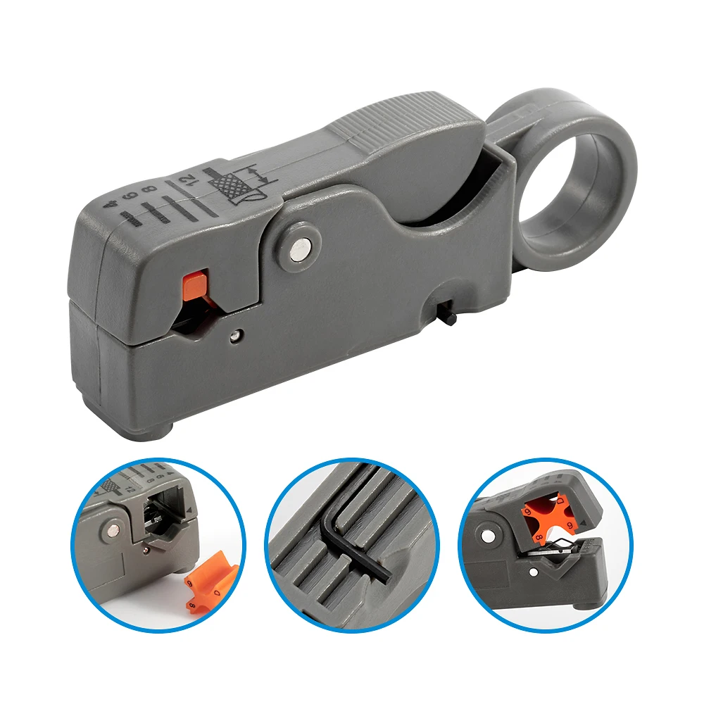 RJ45-Ethernet-Abisolierzange für Koaxkabel 3