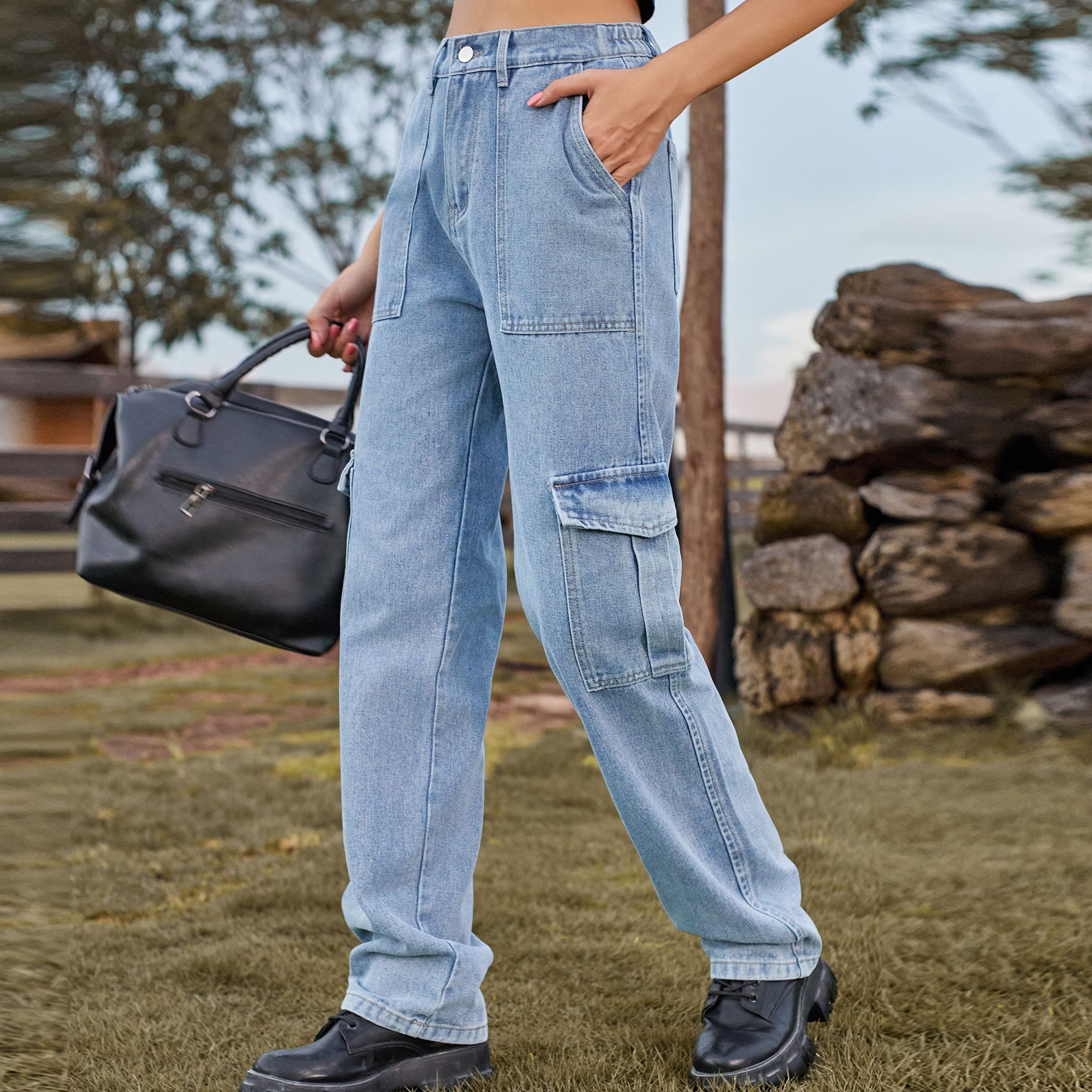 Damen High-Waist Jeans