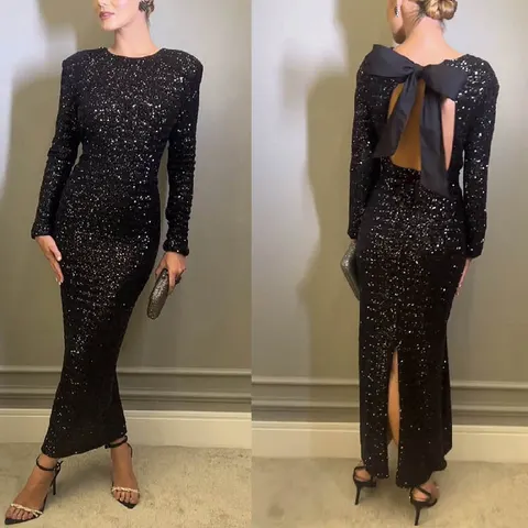 Pailletten-Abendkleid