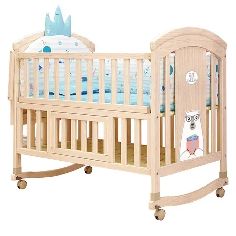 Massivholz Babybett