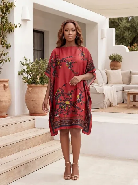 Bedrucktes Kaftankleid 2