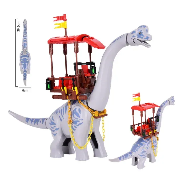 Bunte Brachiosaurus-Dinosaurier-Bausteine 2