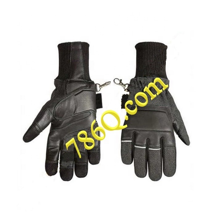 Feuerfeste Feuerwehr-Lederhandschuhe mit Stulpe