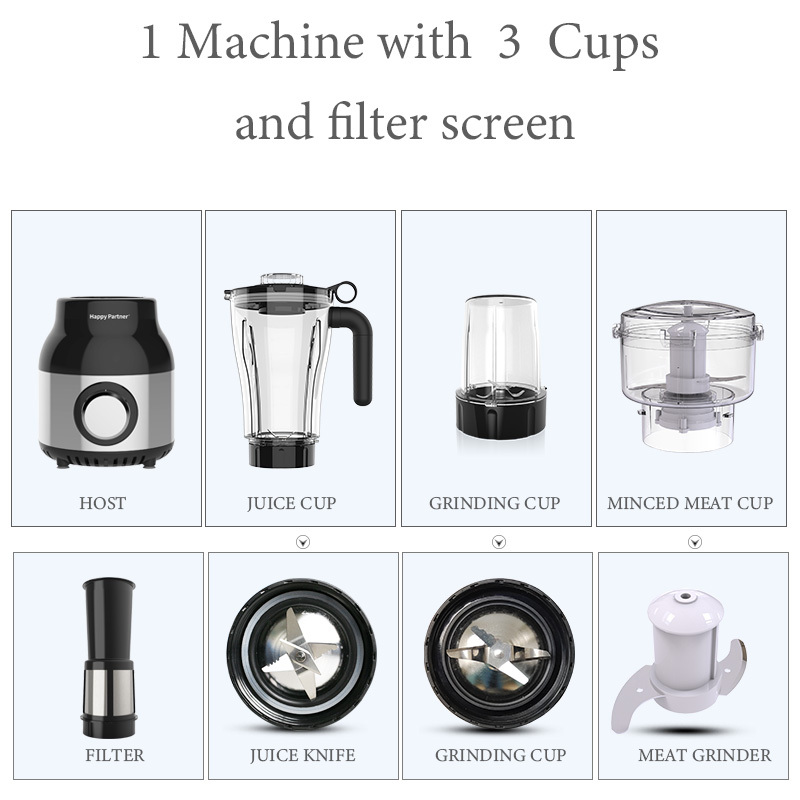 4-in-1 Küchenmixer mit Kupfermotor 4
