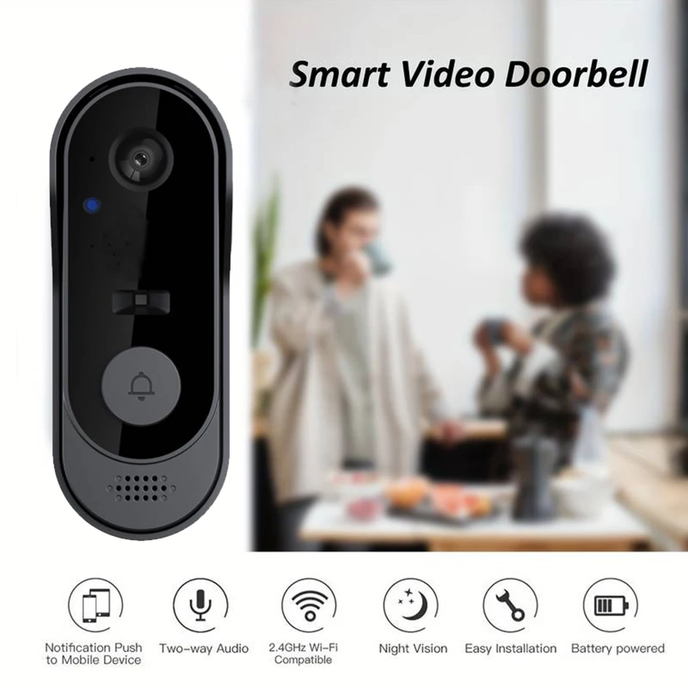WLAN-Videotürklingel mit Kamera für Außen 2