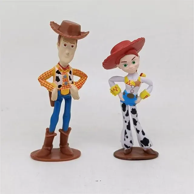Cartoon-Actionfiguren-Set mit Cowboy und Astronaut 3