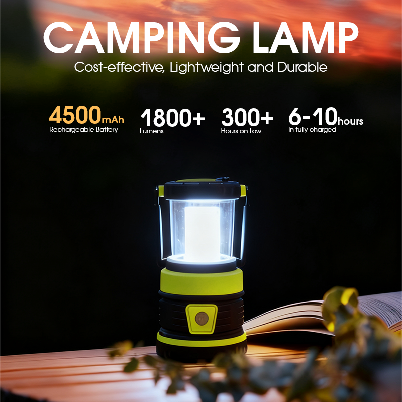 Wiederaufladbare LED-Campinglaterne mit 4500 mAh 2