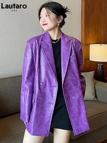 Kunstleder-Blazer