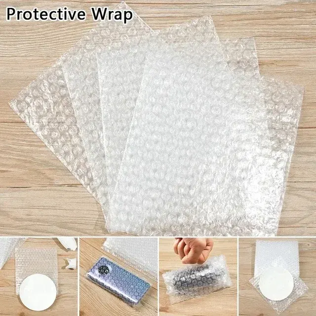 50 Stück transparente PE-Luftpolsterbeutel 4