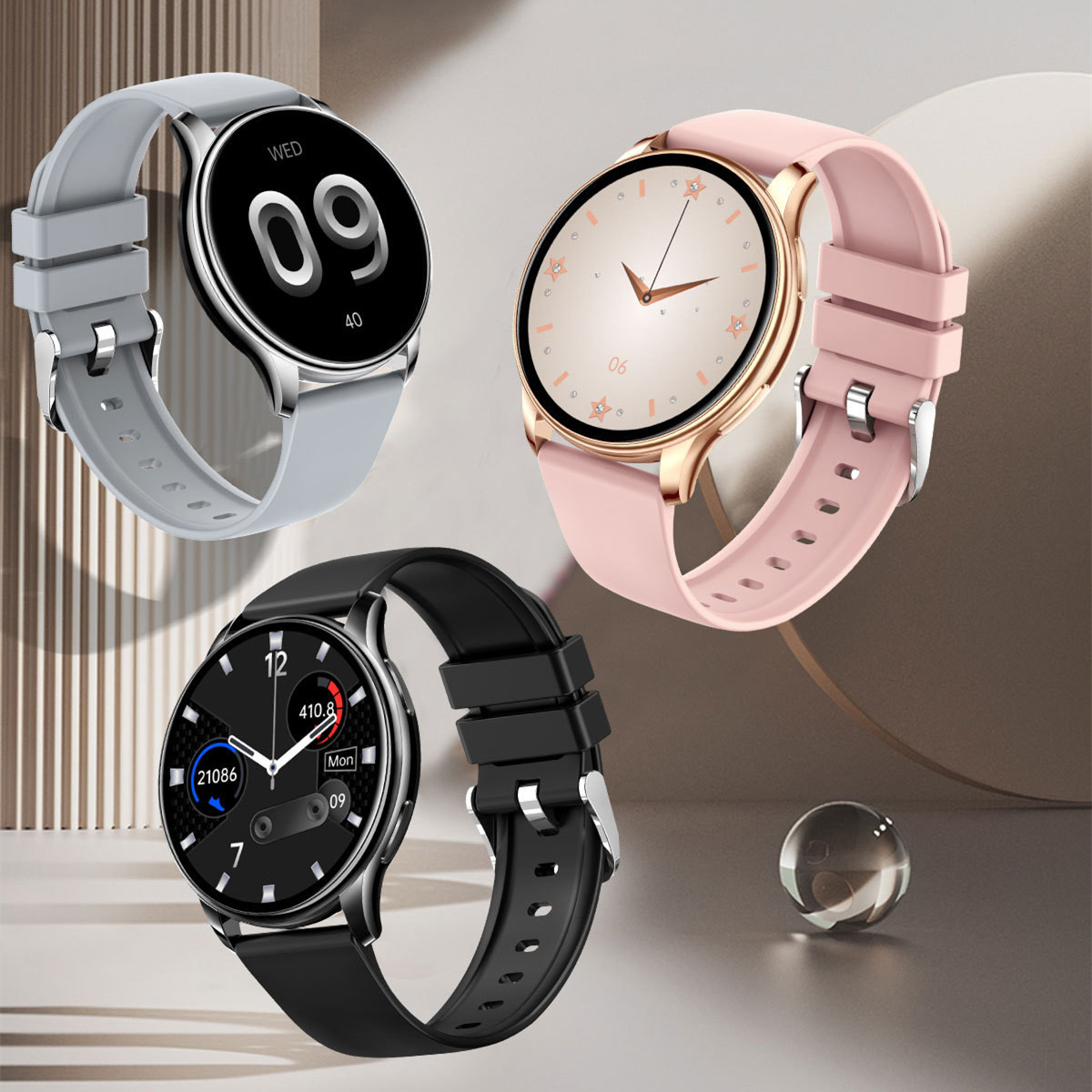 Sport-Armband mit Bluetooth und Temperaturmessung