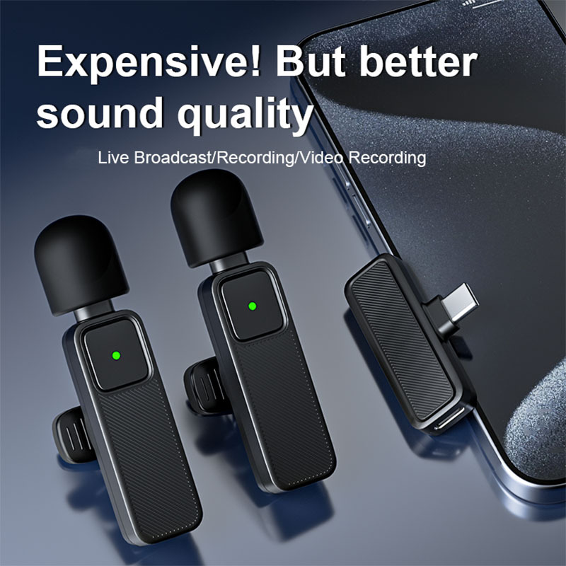 Drahtloses Ansteckmikrofon 2er Set mit USB-C 2