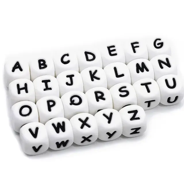 Silikon-Buchstabenperlen 2