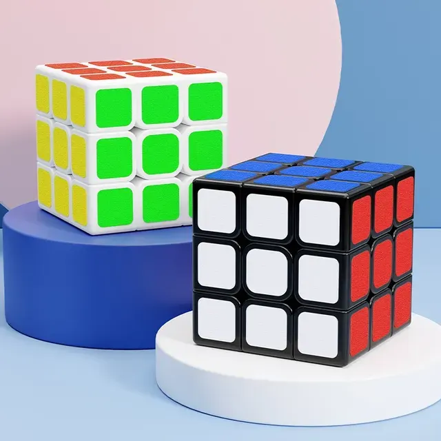 3x3 Zauberwürfel mit mattierten Aufklebern 4