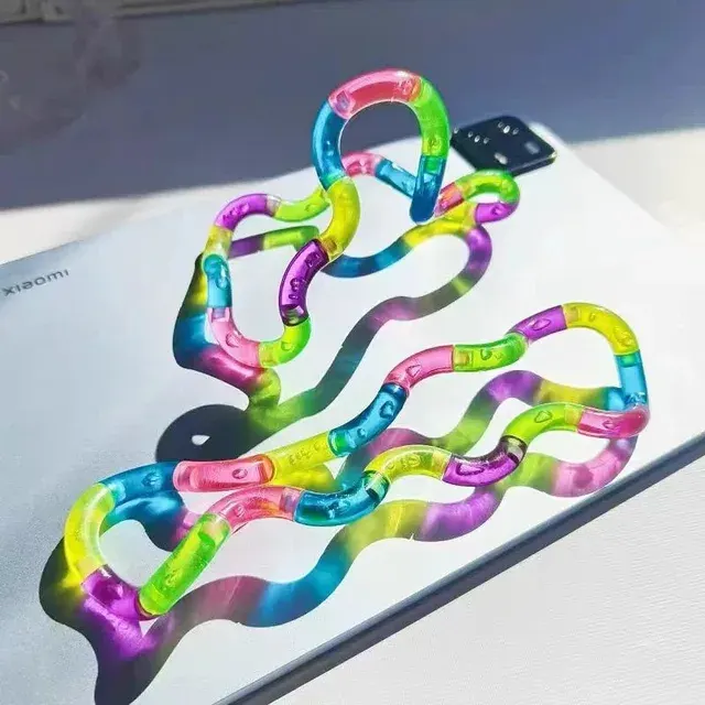 Verwandelbares Regenbogen-Knoten-Fidget-Seil 3