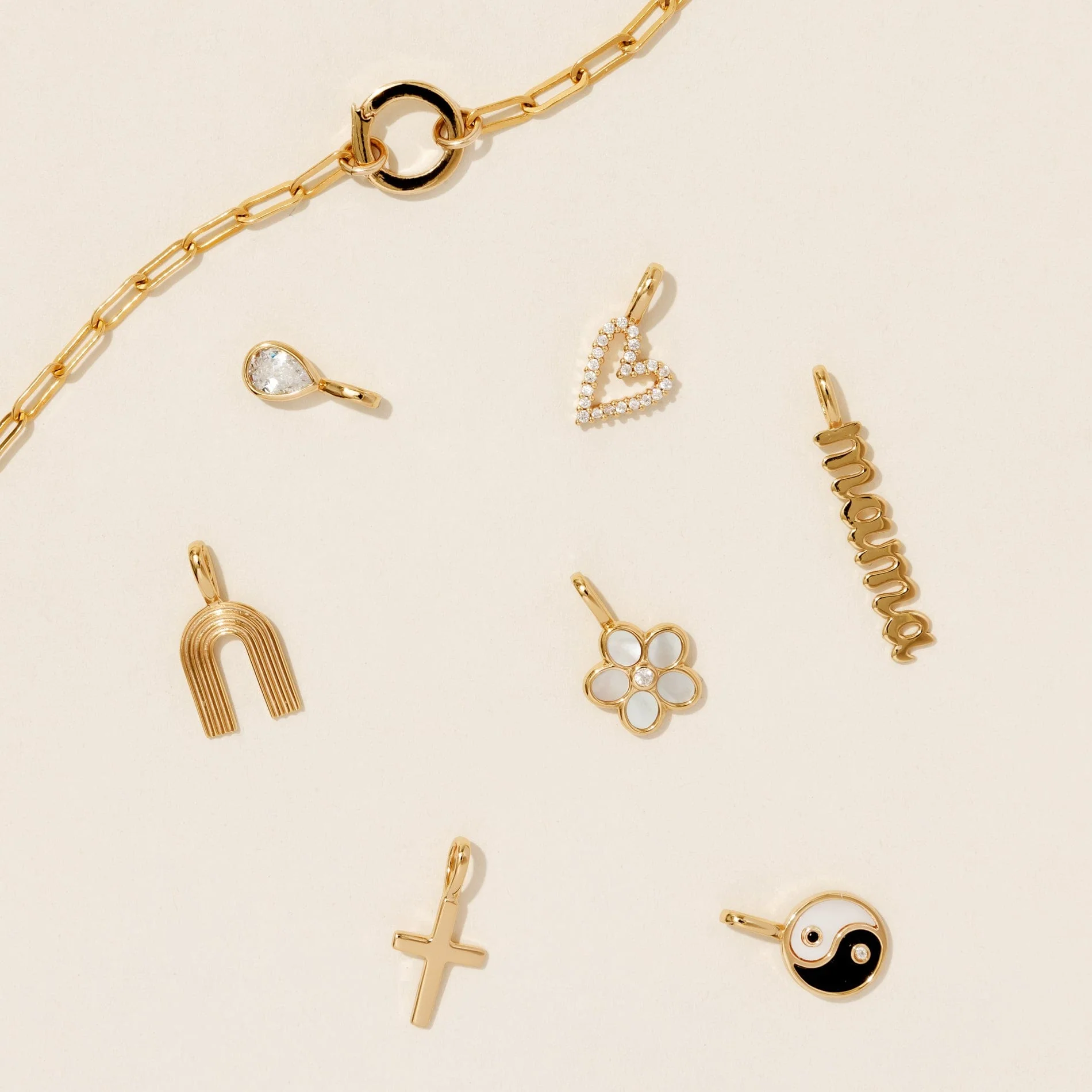 PVD-Gold-Charms aus Edelstahl zum Basteln 2
