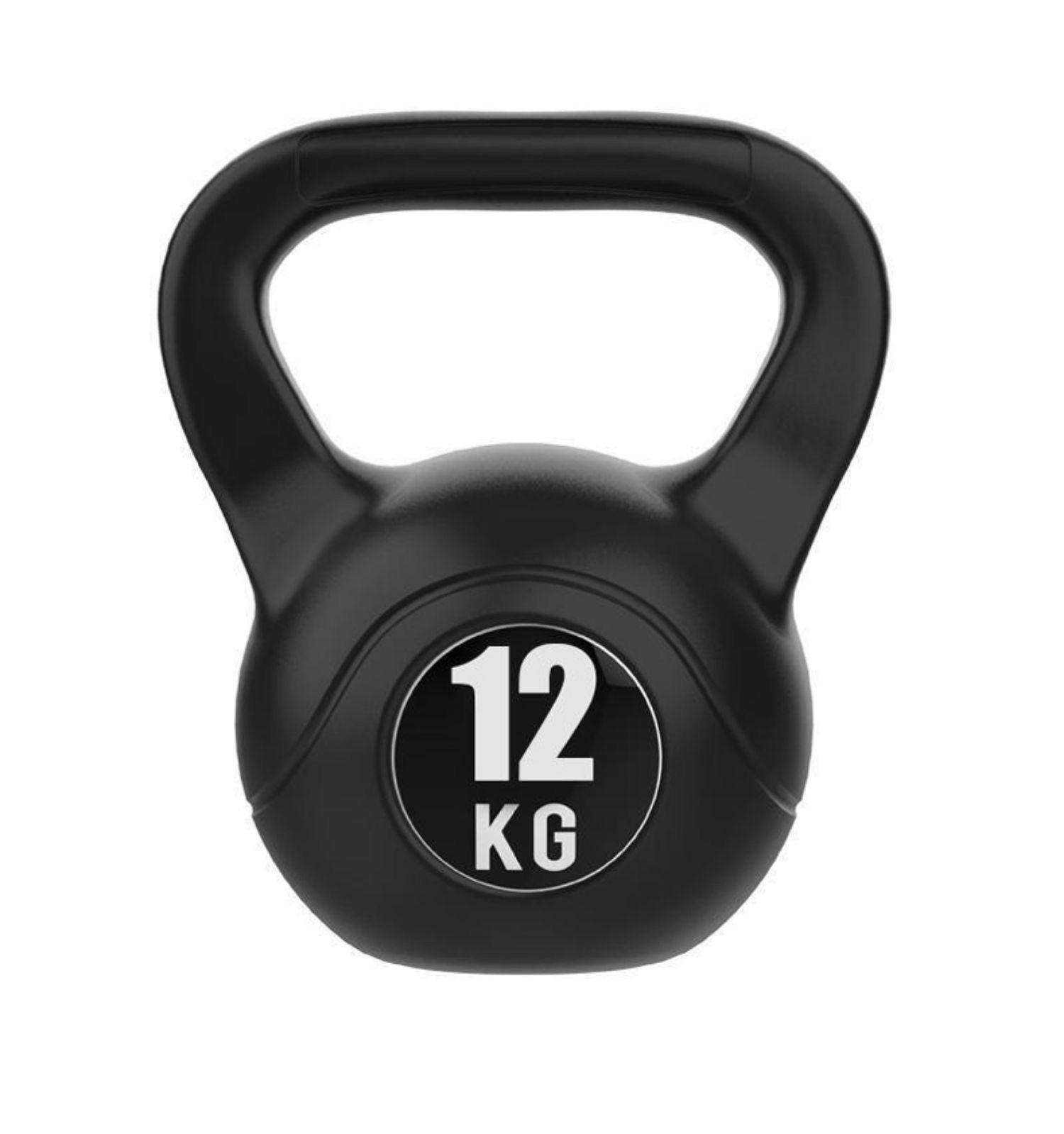 Schwarze Gusseisen-Kettlebell mit Pulverbeschichtung 4