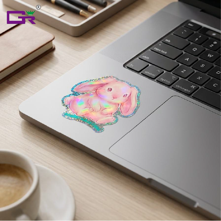 Holografische Laser-Sticker in Regenbogenoptik 3
