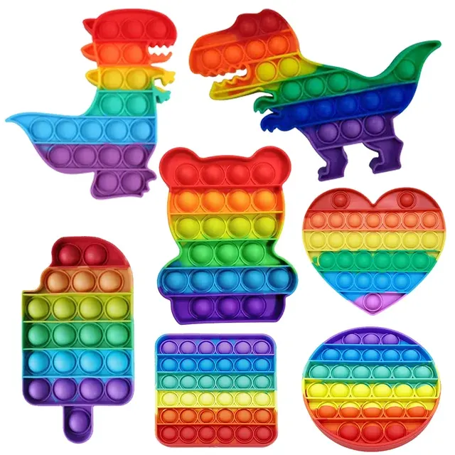 Regenbogen Pop-Bubble Fidget-Spielzeug 2