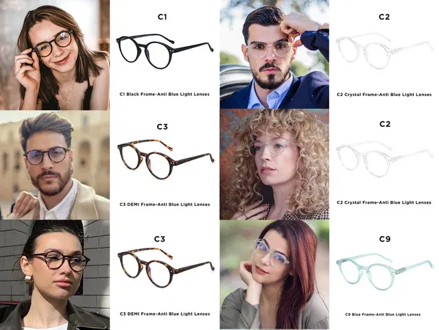 Blendfreie Anti-Blaulicht-Lesebrille für Damen und Herren 2